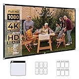 Beamer Leinwand, WEWATCH 100 Zoll 16:9 HD Projektion Leinwand PS05, Tragbare und...