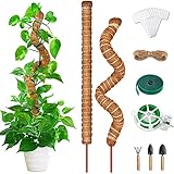 selizo Monstera Rankhilfe, 64cm Pflanzstab Kokos, Biegsame Moosstab für Monstera mit...