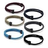 TempBeau Armband für Herren Segeltau Surferarmband : 6 Pcs Handgemacht Surfer...