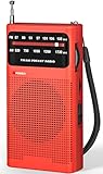 Tendak Taschenradio Batteriebetriebenes FM AM Radio Klein mit Großartiger...