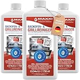 MAXXI CLEAN | Backofen- & Grillreiniger extra stark | 3x 750 ml Gel Paste |...
