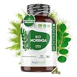 Bio Moringa Kapseln - 1650mg Moringa Oleifera Pulver - 180 vegane Kapseln für 2 Monate -...