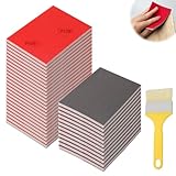 Hexizexi 36 Stück Schleifschwamm P180-P4000 Schleifschwamm Holz Nass-und...