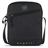 bugatti Universum Umhängetasche für Herren, kleine schwarze Schultertasche, Mini...