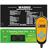 WADEO Heizmatte für Pflanzen 52 x 25 cm, Sämlinge Heizmatte Wärmematte mit Thermostat...