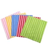5 Stück Microfasertücher,Streifenfreie Fensterputztücher 30x30cm Professional Putzen...