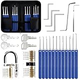 Eventronic- Lockpicking 25-Teiliges Dietrich Set mit 2 Transparentem Trainingsschlössern...