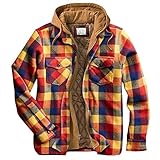 Herren Fleece-Hoodie Pullover Winter verdickter durchgehender Reißverschluss...