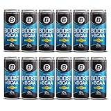 Bodylab24 Natural Boost + BCAA 12x250ml, koffeinhaltiger Power-Drink mit BCAA,...