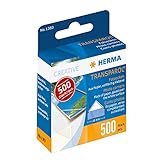 HERMA 1383 Fotoecken, 500 Stück, selbstklebend transparente Fotokleber Ecken für...