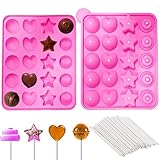 YOUYIKE Silikon Cake Pop Backform,4 in 1 Cake Pop Formen,Silikon Lollipop...