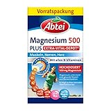 Abtei Magnesium 500 Plus Extra-Vital-Depot - hochdosiert - enthält alle B-Vitamine -...