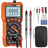 Proster Digital Multimeter 6000 Counts TRMS Auto Bereich NCV Detektor DC AC...