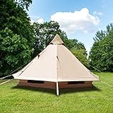 Baralir Zelt 3.5 Meter Durchmesser Camping Zelt, das Platz für 4-6 Personen bietet,...