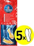 THE HEAT COMPANY Sohlenwärmer - 5 Paar - EXTRA WARM - Wärmesohlen - Fußwärmer - 8...