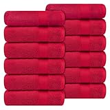 Ample Decor 4-teiliges Badetuch aus 100% Baumwolle, schnelltrocknend, superweich, 100%...
