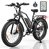 Vipdrive E Bike，E Bike Herren 24 Zoll mit Abnehmbar 48V 13Ah Akku Bis zu 100km,250W...