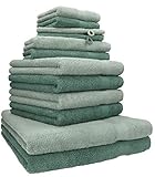 Betz 12-TLG. Handtuch Set Premium 100% Baumwolle 2 Duschtücher 4 Handtücher 2...