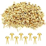 HJIAMA 300 Stück Goldene Musterbeutelklammern – Metallklammern für Scrapbooking,...