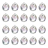 20 Stück Kristalle zum Aufhängen, 20mm Prisma Kristall, Sonnenfänger Kristall,...