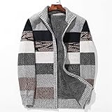 Generic Herren-Strickjacke, Übergröße, Winter, Kaschmir, Baumwolle,...