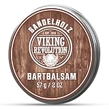 Viking Revolution - Bart Balsam mit Sandelholzduft & Argan- & Jojobaöl - Bartwachs -...