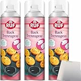 usy Bundle für Ruf Backtrennspray 3er Pack (3x200ml Sprühflasche) + usy Block