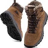 JACKSHIBO Winterschuhe Herren Winterstiefel damen mit Warm Gefüttert Wasserdicht...