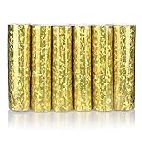 KarneLux Luftschlangen 'Gold Glitzer Metallic' - Partydekoration für...