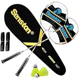Senston Graphit Badminton Set Profi Badmintonschläger Leichtgewicht Badminton...