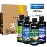 AllgäuQuelle® Saunaaufguss Set GENUSS AUFGUSS 100% BIO | Sauna Aufgussmittel |...
