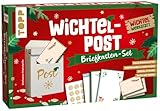 TOPP Wichtelpost - Briefkasten-Set: Holzbriefkasten, 25 Mini-Briefpapiere, 25 Umschläge,...