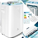 KESSER® Klimaanlage Mobil Klimagerät 4in1 kühlen, Luftentfeuchter, lüften, Ventilator...
