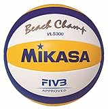 Mikasa Sports 1608 Beach Champ VLS 300-DVV, 5, Blau / Gelb / Weiß
