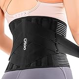 Utoo Rückenstützgürtel für Herren und Damen, Rückenbandage mit 7...