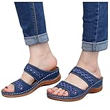 Keilsandalen Damen Wedges Meladen Fischmaul Weite H Elegant Sommerschuhe Keilabsatz Wedges...