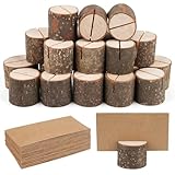 Tischkartenhalter Holz Fotohalter Holz Menükartenhalter Kartenhalter Holz - 20 Stück...