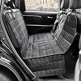 Plutus Pet Hunde Autositzbezug für Rücksitz mit Seitenklappen und Netzfenster,...