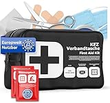 Verbandstasche Norm 2026 - KFZ mit Beatmungstücher - Verbandskasten Auto -...