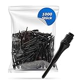 Tamay Dartspitzen Kunststoff 1000 Stück Premium Softdart Spitzen I 2BA Gewinde I...