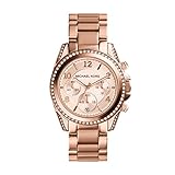 Michael Kors Damenuhr BLAIR, 39 mm Gehäusegröße, Quarz-Chronographenwerk,...
