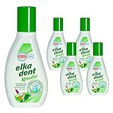 5x 125 ml Elkadent Mundwasser - Kräuter -