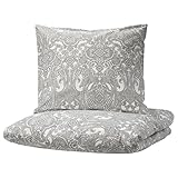 IKEA JÄTTEVALLMO Bettwäsche Sets Grau Blau Rosa 140 155 200 240cm (140x200cm Kissen...
