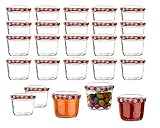 BigDean 24x Marmeladengläser 230ml - Mini Einmachgläser to 82 - Einweckgläser...