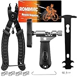 ROMINVIC Fahrrad Werkzeug - 【2023 Update】 Kettennieter Fahrrad und Kettenschloss...