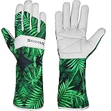SAWANS Gartenarbeit Montagehandschuhe Kurzarm Ärmel Arbeitshandschuh Männer...