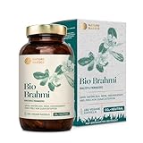 Bio Brahmi - 180 Kapseln hochdosiert / 1000 mg Brahmi Bacopa Bonnieri pro...