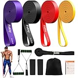 Fokky Resistance Bands Set mit 4 Widerstandsstufen, Fitnessbänder mit...