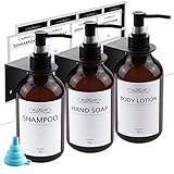 Seifenspender Wandbefestigung- 3er Set 500ml Seifenspender Wand Ohne...