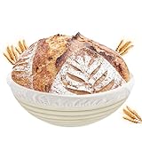 Ghazpmuk Gärkörbchen, Gärkorb, Rundes Gärkorb Zum Brotbacken-Set, Brotkorb Mit...